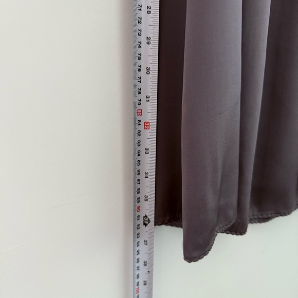 Elie Tahari purple gray silk long sleeve trapeze dress - Medium - Picture 5 of 5